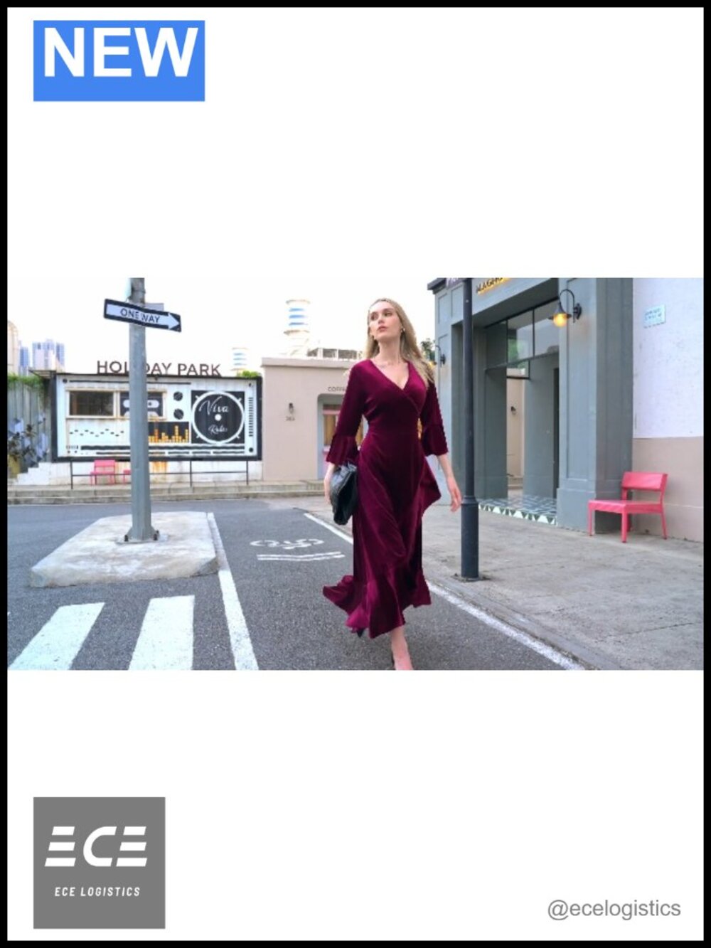 Women's Velvet Wrap Dress Deep V Neck Bell Sleeve Cocktail Wedding Guest - Picture 4 of 4